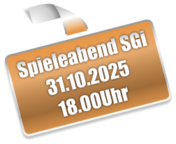 Spieleabend SGi 31.10.2025 18.00Uhr